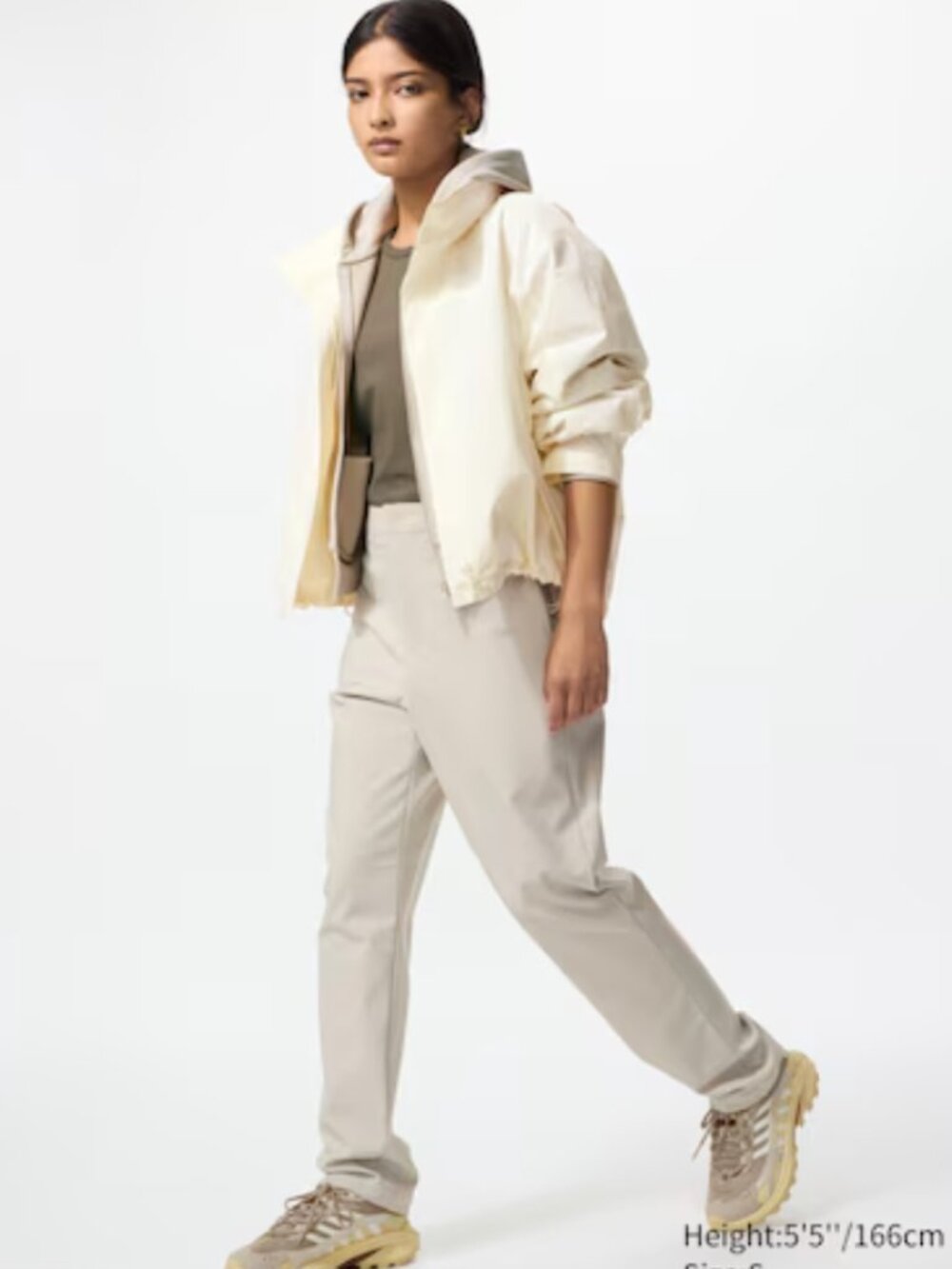 UNIQLO Women's Warm Stretch Pans Women's Size XS NWT Natural Tan Brown Straight - Picture 6 of 6